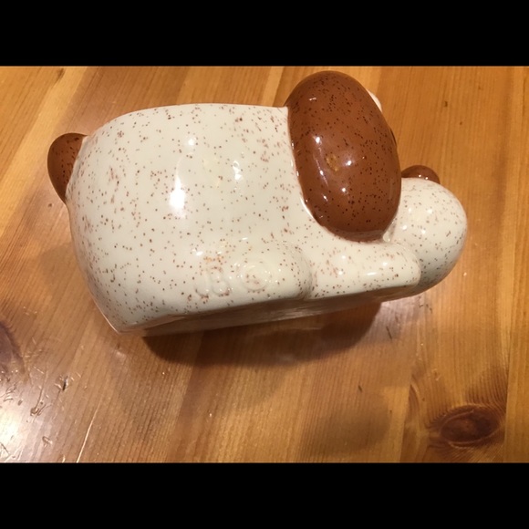 VINTAGE PUPPY KITSCHY PLANTER-HE’S SPECKLED & SMILEY! - Picture 9 of 10